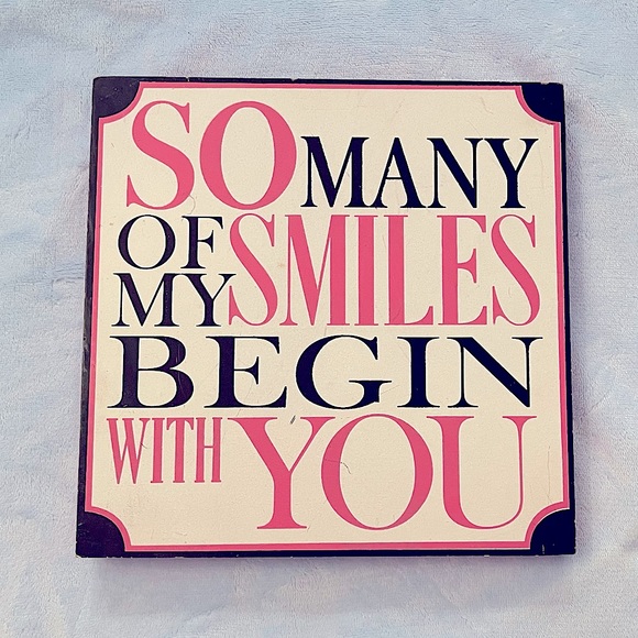 So many of my smiles begin with you nursery decor - Picture 1 of 8